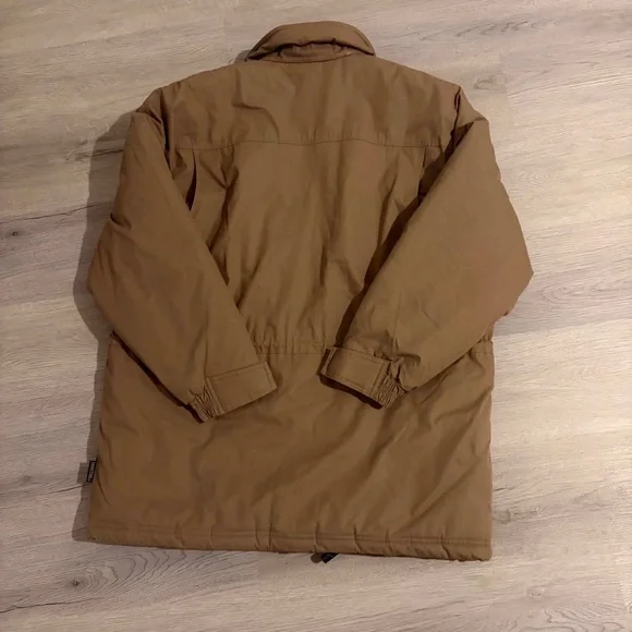 Pacific Trail Tan Heavyweight Utility Trail Parka Jacket Coat Oversized Hiking - Picture 4 of 4